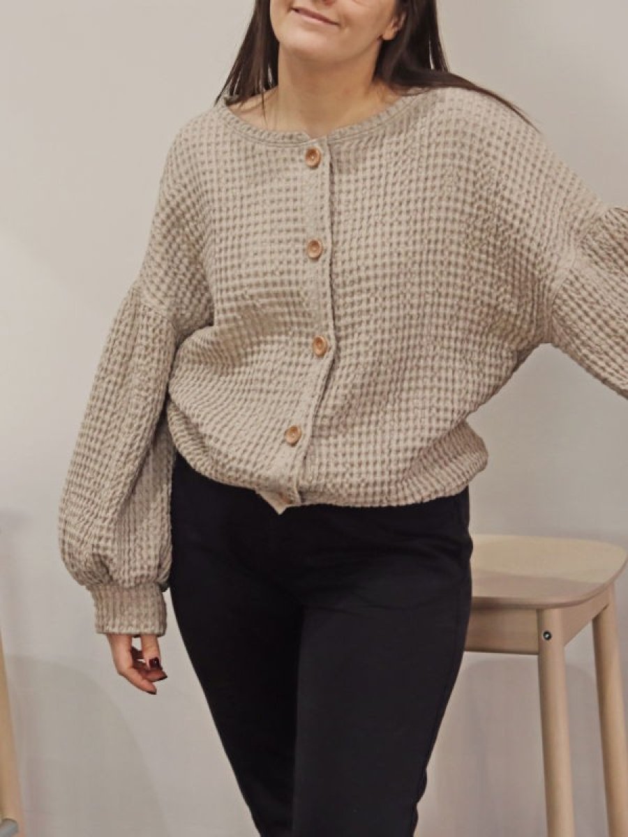 sweterek puff z guzikami3