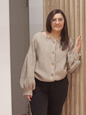 sweterek puff z guzikami1